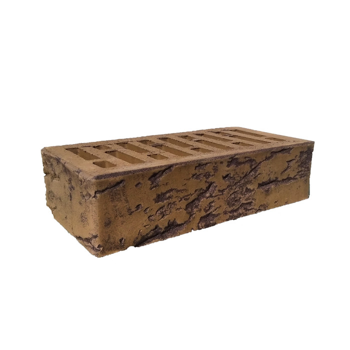 Кирпич облицовочный Строма Дизайн Кедр кора дуба с инкрустацией 250х120х65 мм